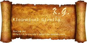 Kleineisel Gizella névjegykártya